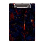 Architecture City Pixel Art A5 Acrylic Clipboard