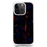 Architecture City Pixel Art iPhone 14 Pro TPU UV Print Case