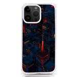 Architecture City Pixel Art iPhone 14 Pro Max TPU UV Print Case