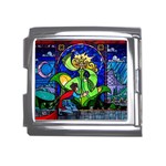 Beauty And The Beast Stained Glass Rose Mega Link Italian Charm (18mm)