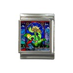 Beauty And The Beast Stained Glass Rose Italian Charm (13mm)