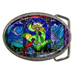 Beauty And The Beast Stained Glass Rose Belt Buckles