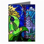 Beauty And The Beast Stained Glass Rose Greeting Cards (Pkg of 8)