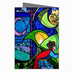 Beauty And The Beast Stained Glass Rose Greeting Cards (Pkg of 8) from ArtsNow.com Right
