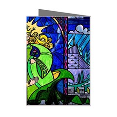 Beauty And The Beast Stained Glass Rose Mini Greeting Cards (Pkg of 8) from ArtsNow.com Left