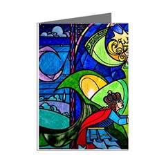 Beauty And The Beast Stained Glass Rose Mini Greeting Cards (Pkg of 8) from ArtsNow.com Right