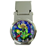Beauty And The Beast Stained Glass Rose Money Clip Watches