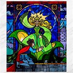 Beauty And The Beast Stained Glass Rose Canvas 8  x 10 
