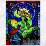 Beauty And The Beast Stained Glass Rose Canvas 12  x 16 
