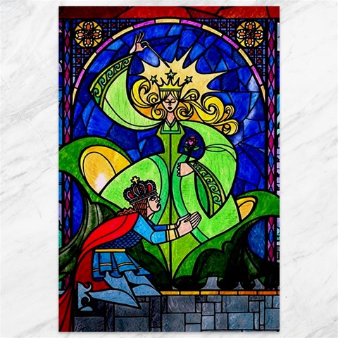 Beauty And The Beast Stained Glass Rose Canvas 12  x 18  from ArtsNow.com 11.88 x17.36  Canvas - 1