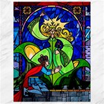 Beauty And The Beast Stained Glass Rose Canvas 18  x 24 