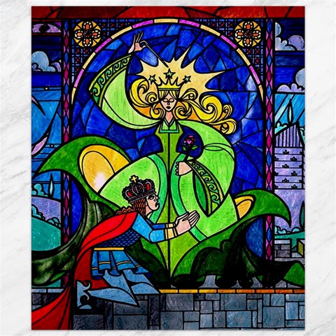 Beauty And The Beast Stained Glass Rose Canvas 20  x 24  from ArtsNow.com 19.57 x23.15  Canvas - 1