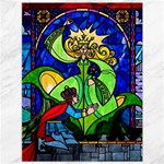 Beauty And The Beast Stained Glass Rose Canvas 36  x 48 