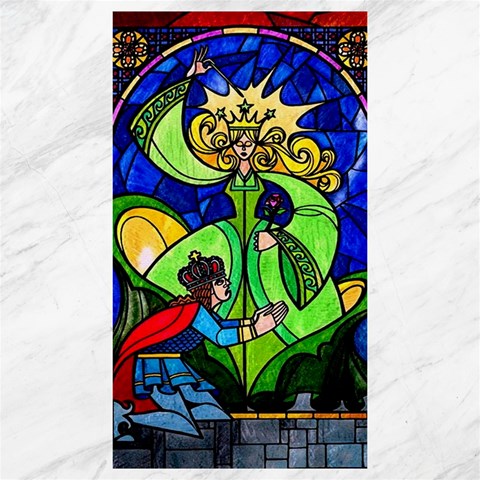 Beauty And The Beast Stained Glass Rose Canvas 40  x 72  from ArtsNow.com 39.28 x69.23  Canvas - 1