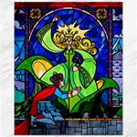 Beauty And The Beast Stained Glass Rose Canvas 11  x 14 