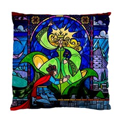 Beauty And The Beast Stained Glass Rose Standard Cushion Case (Two Sides) from ArtsNow.com Front