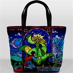Beauty And The Beast Stained Glass Rose Bucket Bag