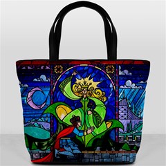Beauty And The Beast Stained Glass Rose Bucket Bag from ArtsNow.com Back
