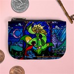 Beauty And The Beast Stained Glass Rose Mini Coin Purse