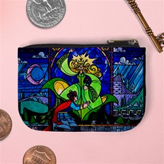 Beauty And The Beast Stained Glass Rose Mini Coin Purse from ArtsNow.com Back