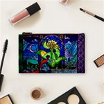 Beauty And The Beast Stained Glass Rose Cosmetic Bag (Small)