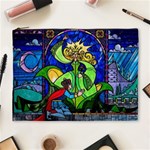 Beauty And The Beast Stained Glass Rose Cosmetic Bag (XL)