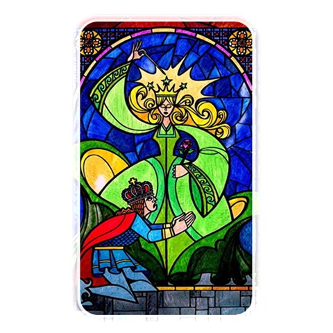 Beauty And The Beast Stained Glass Rose Memory Card Reader (Rectangular) from ArtsNow.com Front