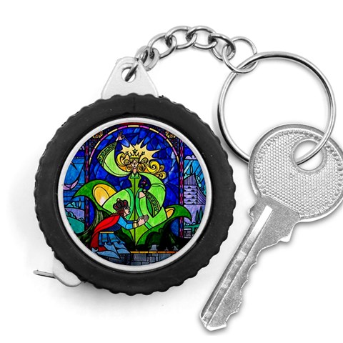 Beauty And The Beast Stained Glass Rose Measuring Tape from ArtsNow.com Front