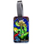 Beauty And The Beast Stained Glass Rose Luggage Tag (two sides)