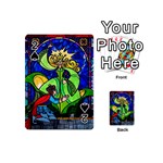 Beauty And The Beast Stained Glass Rose Playing Cards 54 Designs (Mini)