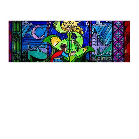 Beauty And The Beast Stained Glass Rose Memory Card Reader (Stick) from ArtsNow.com Front