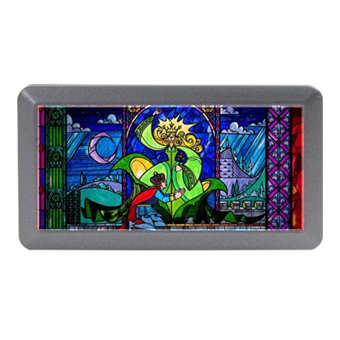 Beauty And The Beast Stained Glass Rose Memory Card Reader (Mini) from ArtsNow.com Front