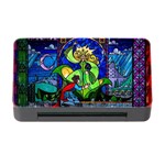 Beauty And The Beast Stained Glass Rose Memory Card Reader with CF