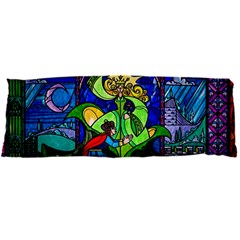 Beauty And The Beast Stained Glass Rose Body Pillow Case Dakimakura (Two Sides) from ArtsNow.com Front
