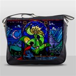 Beauty And The Beast Stained Glass Rose Messenger Bag