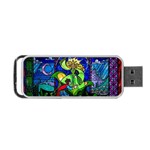 Beauty And The Beast Stained Glass Rose Portable USB Flash (Two Sides)