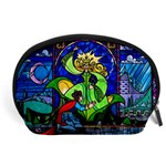 Beauty And The Beast Stained Glass Rose Accessory Pouch (Large)