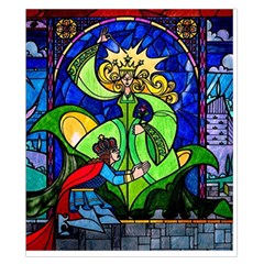 Beauty And The Beast Stained Glass Rose Duvet Cover Double Side (California King Size) from ArtsNow.com Front