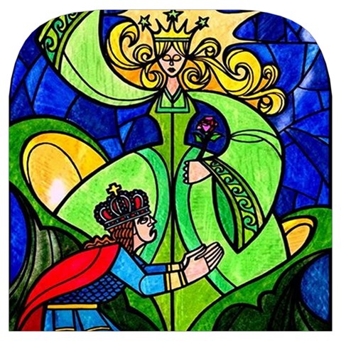 Beauty And The Beast Stained Glass Rose Toiletries Pouch from ArtsNow.com Cover