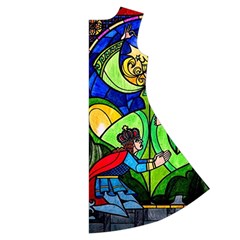 Beauty And The Beast Stained Glass Rose Short Sleeve V Back Right