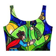Beauty And The Beast Stained Glass Rose Midi Sleeveless Dress from ArtsNow.com Top Front