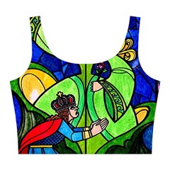 Beauty And The Beast Stained Glass Rose Midi Sleeveless Dress from ArtsNow.com Top Back