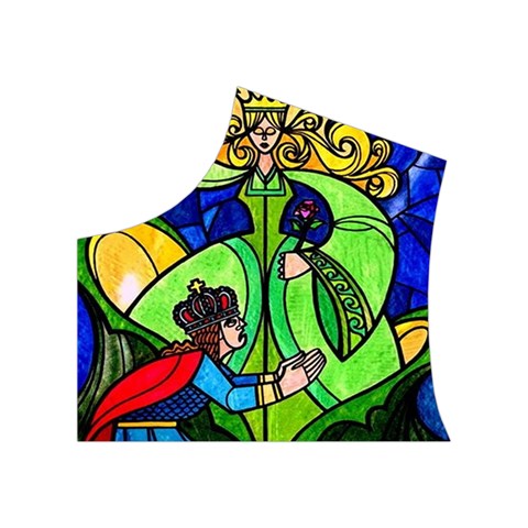 Beauty And The Beast Stained Glass Rose Women s Button Up Vest from ArtsNow.com Top Left
