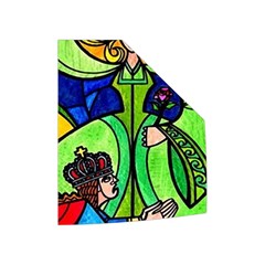Beauty And The Beast Stained Glass Rose Women s Button Up Vest from ArtsNow.com Left Pocket