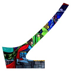 Beauty And The Beast Stained Glass Rose Cross Back Hipster Bikini Set from ArtsNow.com Back Left
