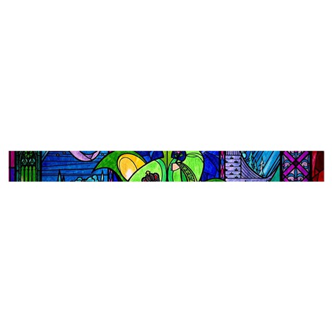 Beauty And The Beast Stained Glass Rose Cross Back Hipster Bikini Set from ArtsNow.com Waistband