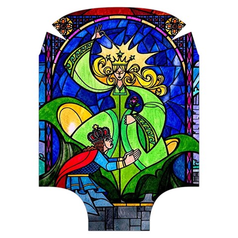 Beauty And The Beast Stained Glass Rose Luggage Cover (Medium) from ArtsNow.com Front