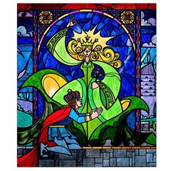 Beauty And The Beast Stained Glass Rose Waist Pouch (Small) from ArtsNow.com Back Strap