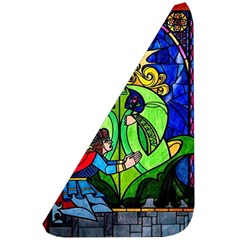 Beauty And The Beast Stained Glass Rose Belt Pouch Bag (Small) from ArtsNow.com Front Left