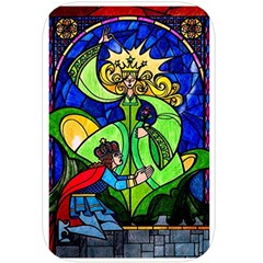 Beauty And The Beast Stained Glass Rose Belt Pouch Bag (Large) from ArtsNow.com Back